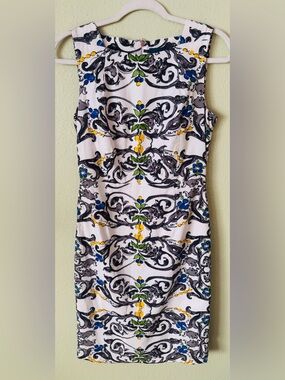 Samantha Sung "Peony" Canace Sleeveless Midi Dress Size: 6